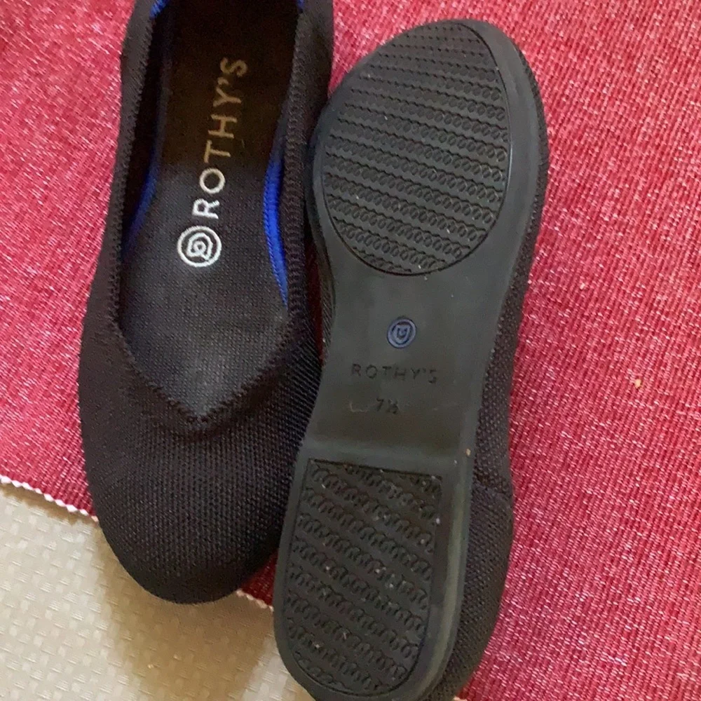 Rothy’s Black and Blue Flats - Picture 4 of 6